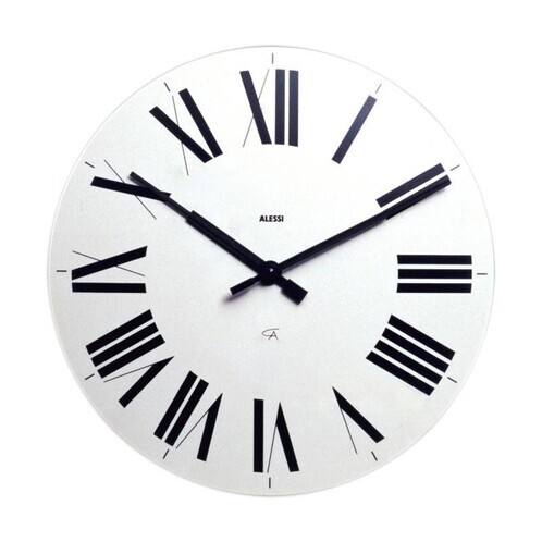 Alessi - Firenze - Horloge Murale - blanc/Ø 36 cm