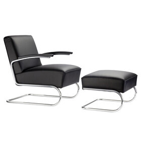 Thonet - S 411 Armchair With Ottoman Leather