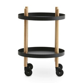 Normann Copenhagen - Block Beistelltisch/Servierwagen rund