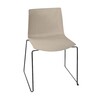 Arper - Catifa 46 0278 Chair Unicoloured Skids Black - dove grey/seat shell glossy/inside matt/frame black matt V39/new colour