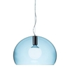 Kartell - Small FL/Y Suspension Lamp - cloudy blue/transparent/Ø38cm