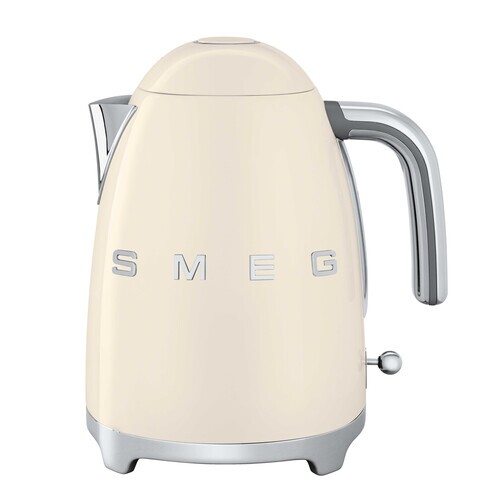 Smeg - SMEG KLF03 - Bouilloire 1,7l - crème/laqué/PxHxP 22,3x24,8x17,1cm/élément de chauffage intégré/Soft-Opening
