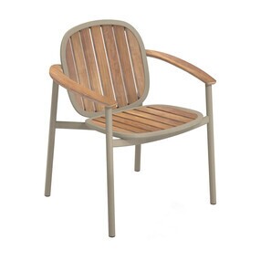 Emu - Chaise de jardin avec accoudoirs Twins