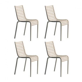 Driade - Set de 4 chaise de jardin Pip-e