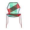 Moroso - Tropicalia - Chaise - jungle/capuchons antidérapant PVC/structure acier inoxydable/54x81x56cm