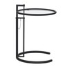 ClassiCon - Adjustable Table E 1027 - Table d'appoint - transparent/verre de cristal/structure noir