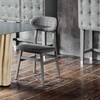 Gervasoni - Brick 223 Stuhl - grau/Gestell weiß/Sitz und Rücken gepolstert/Stoff Iuta Grigio/50x46x83cm