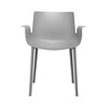 Kartell - Piuma - Fauteuil  - grijs/frame grijs