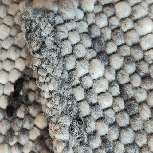 Tapis galet en feutre de laine Pebble