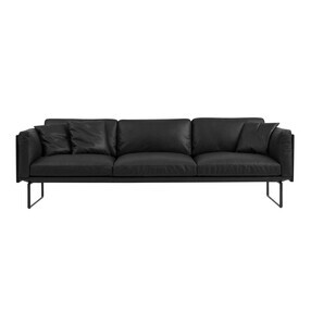Cassina - 8 Piero Lissoni - Canapé en cuir 3 places