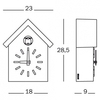 Magis - Cu-Clock - Coucou horloge murale - dessin au trait