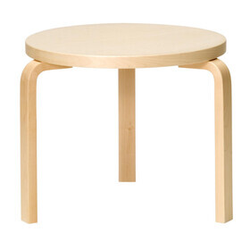 Artek - Table d'appoint 90D structure laqué claire