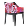 Kartell - Madame Pucci - Chaise avec accoudoirs - Shanghai/noir/piètement noir