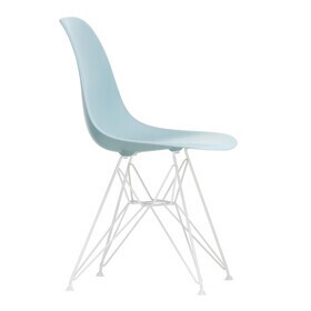 Vitra - Chaise Eames Plastic DSR RE structure blanc