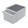müller möbelwerkstätten - Flai Add-On-Element No. 5 Tray for Flai Bed - white RAL 9016/with felt insert anthracite/opened/1 drawer/LxWxH 30x27.5x22cm