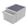 müller möbelwerkstätten - Flai Add-On-Element No. 5 - Plateau pour Flai lit - blanc RAL 9016/with felt insert anthracite/ouvert/1 tiroir/LxPxH 30x27.5x22cm