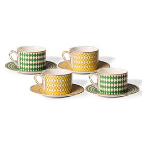 pols potten - Chess Tea Cup Set of 4