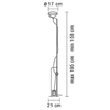 Flos - Toio - Lampadaire - dessin au trait