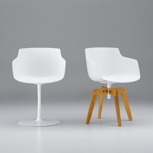 MDF Italia - Flow Slim - Fauteuil pied central pivotant