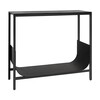 Schönbuch - TUB - Table console - noir/chêne poreux laqué/bassin d'acier revêtement par poudre/LxPxH 90x32x80cm