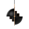 Gubi - Multi-Lite Suspension Lamp Brass - charcoal black/Ø 36cm/cable black