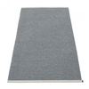 pappelina - Mono Rug 85x160cm - granit - grey/woven/stitched edge/for indoor & outdoor use