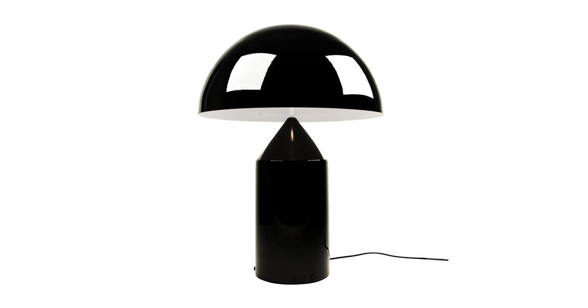 Oluce Atollo Table Lamp Black, Table Lamp Dimmer Socket
