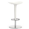 Arper - Babar Stool - white/frame satinated/height adjustable 63.5 - 76.5cm