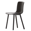 Vitra - Hal Wood - Chaise  - noir/piètement chêne teinté noir