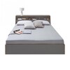 müller möbelwerkstätten - Slope Double Bed - anthracite/160x200cm/without mattress without lath floor/without cushions without bedding