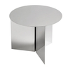 HAY - Slit Table Round Side Table - mirror/polished/H 35.5cm/Ø45cm