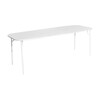 Petite Friture - Week-End - Tafel 85x220cm - wit RAL 9016/graan epoxy geschilderd/75cm h/voor binnen en buiten geschikt