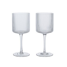 Ferm Living - Ripple Weißweinglas 2er Set