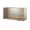 String - String système - Vitrine - frêne/nature/PxHxP 78x42x30cm/avec portes coulissantes en verre