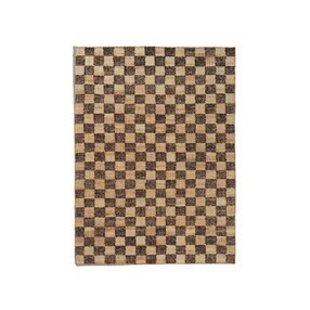 Ferm Living - Check Woll-Jute Teppich 140x200cm