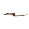 Arper - Wing Wall-Mounted Coatrack - walnut/with 3 flexible arms/H x W x D: 6.5 x 4.5 x 29.5cm
