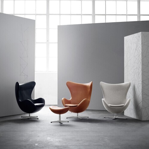 Fritz Hansen - Promotion Set Egg Chair + Footstool Leather