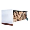 Radius - Radius - Chariot à bois mobile - blanc/LxPxH 110x49x43cm