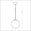 Fontana Arte - Globo di Luce - Suspension - dessin au trait