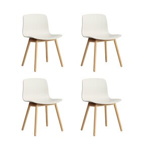 HAY - About a Chair AAC 12 2.0 Lacquered Oak Base Set of 4