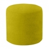 Softline - Drum Stool / Side Table M - yellow green/Felt fabric 847/H 40cm / Ø 45cm