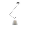 Artemide - Tolomeo Sospensione Decentrata Deckenleuchte - aluminium/Schirm Satin/Ø36cm/BxH 154x80cm