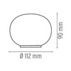 Flos - Mini Glo Ball T Table Lamp - line drawing