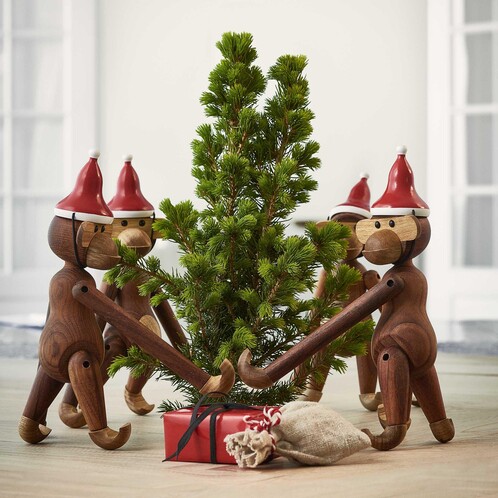 Kay Bojesen Denmark - Weihnachtsgeschenkset Affe mit Mütze