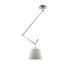 Artemide - Tolomeo Sospensione Decentrata - Plafonnier - aluminium/abat-jour satiné/Ø36cm/PxH 154x80cm