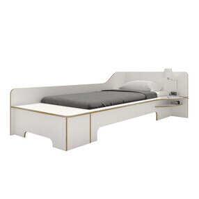 Müller Small Living - Plane Einzelbett mit Bettkasten rechts 90x200cm