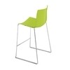 Arper - Catifa 46 0474 Bar Stool Low Unicoloured Chrome - green/seat shell glossy/inside matt/frame chromed/seat height 64cm/new colour