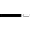 FROST - Unu Wall Coat Rack With 6 Hooks & Bar - line drawing