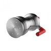 Alessi - Pulcina - Cafetière expresso 3 tasse - aluminium/rouge/H 20cm/Ø 9.2cm/15cl/base magnétique pour cuisinière à induction