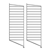 String - String System Bodenleiter 85x30cm - schwarz/lackiert/85x30cm/2er Set